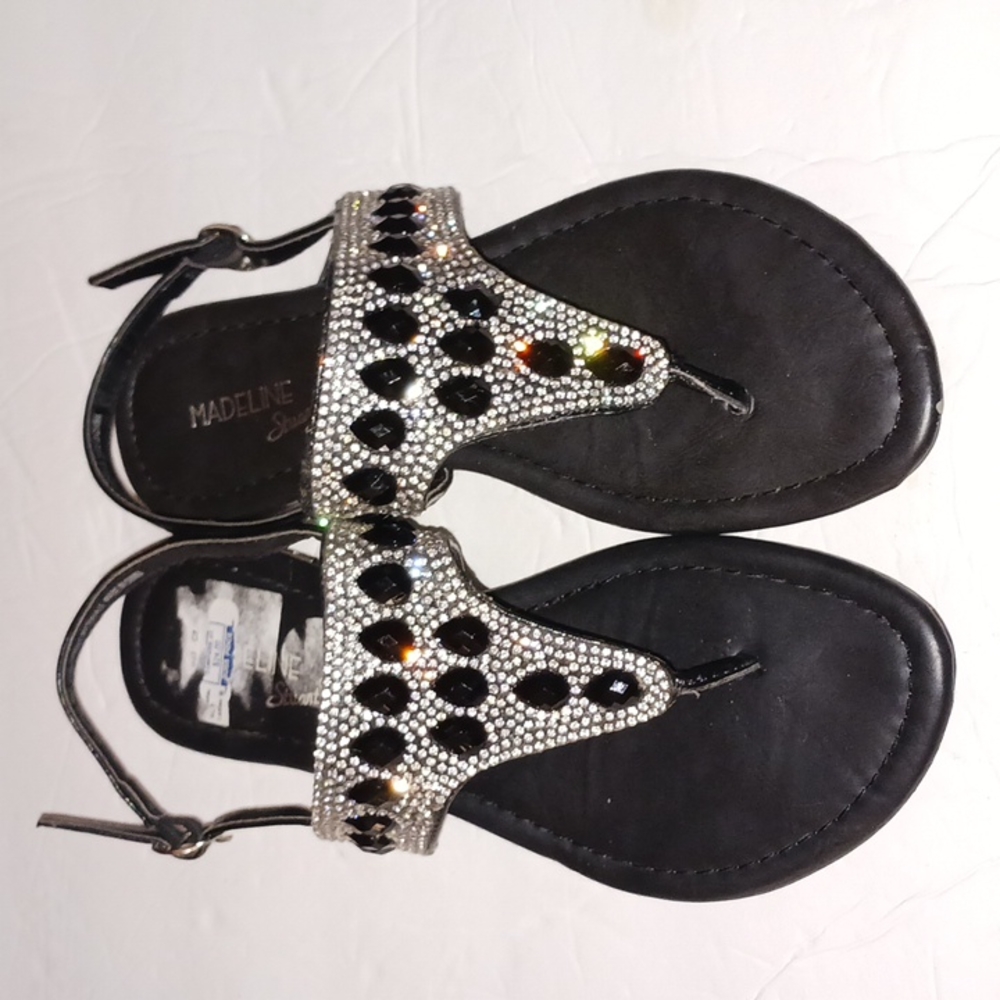 WOMEN'S MADELINE STUART FLAT SANDALS SZ 7W